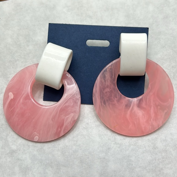 Pink 80s Earrings - Picture 4 of 4